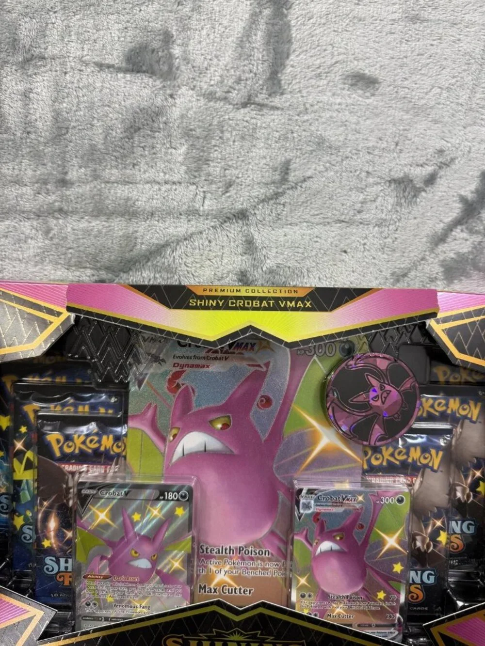 Pokemon Shining Fates Shiny Crobat VMAX Premium Collection English Promo Box New